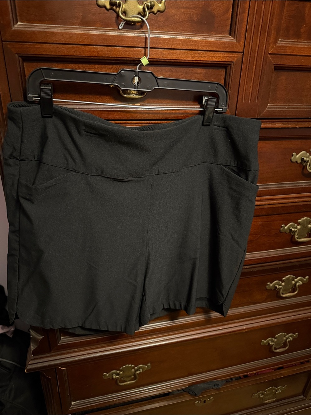 Lady Hagen Black Athletic Pull-On Shorts